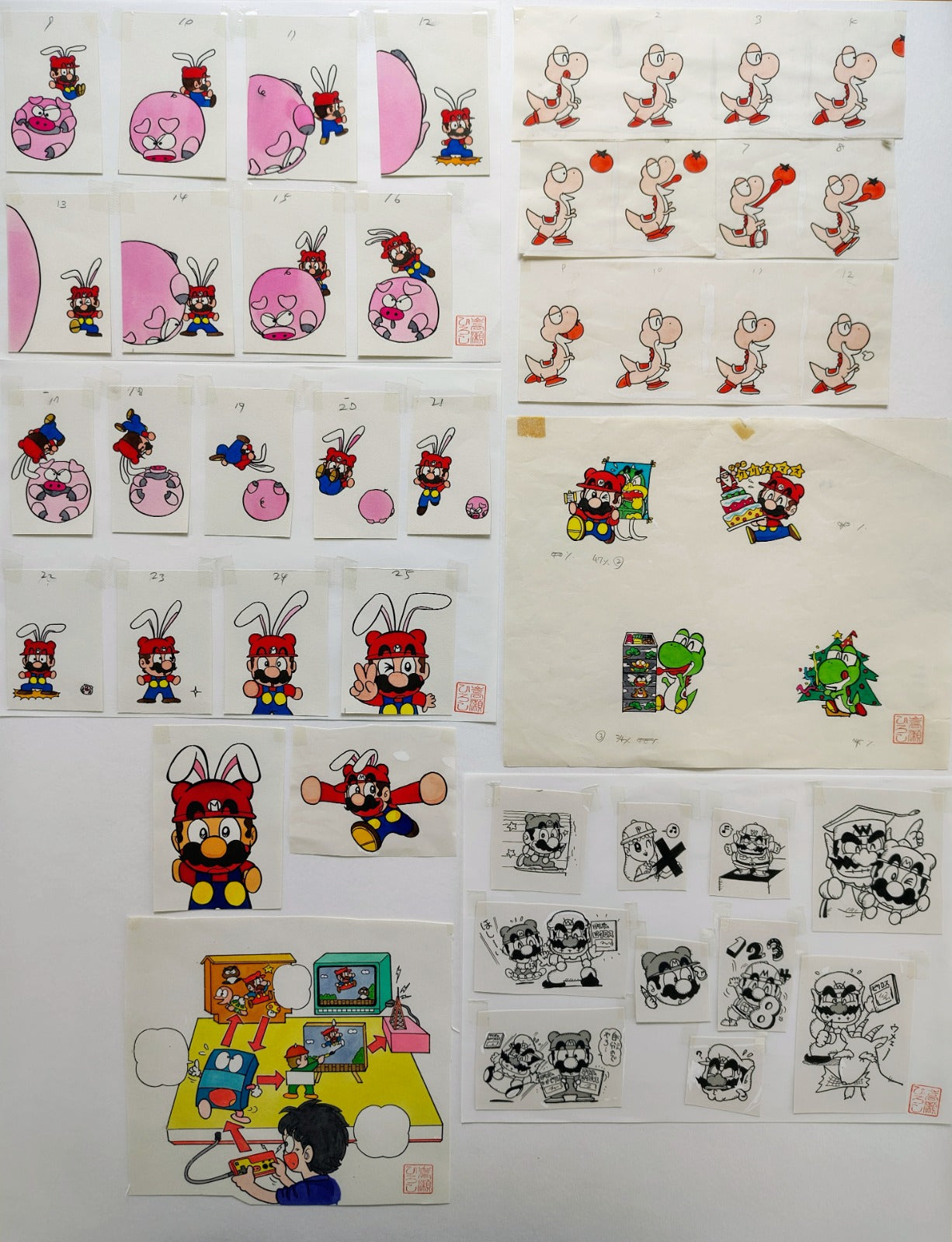 Mario, Yoshi and others | Super Mario-Kun | Hiroshi Takase ±1994 C