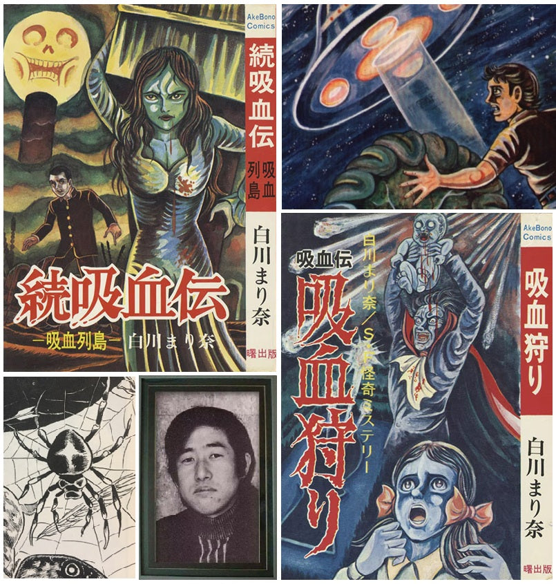 Marina Shirakawa | Ningyo | Onna Yokai | Mixed Media color painting | 1986