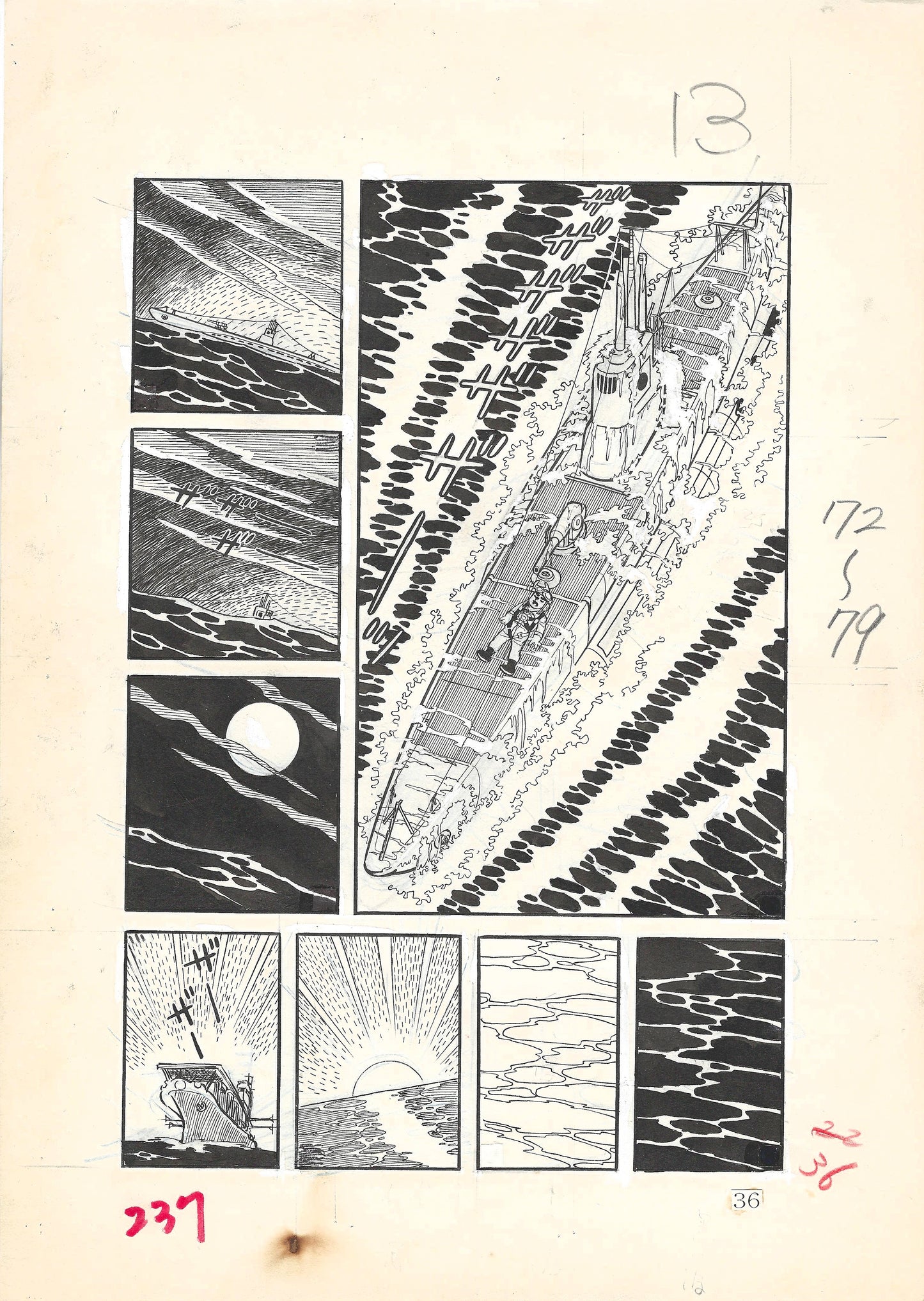 Zero Fighter March #2 | Weekly Shonen King | Hiroshi Kaizuka | pgs 35&36