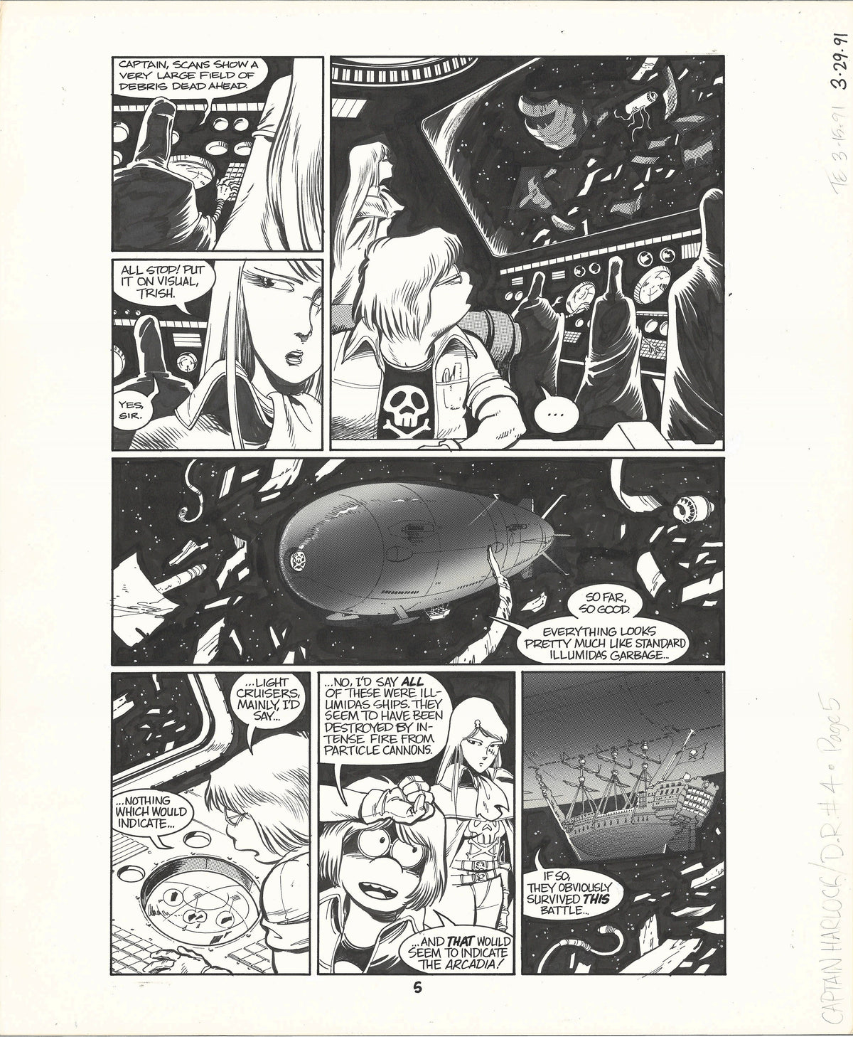 Space Pirate Captain Harlock | Tim Eldred | Deathshadow Rising #4 pg.5