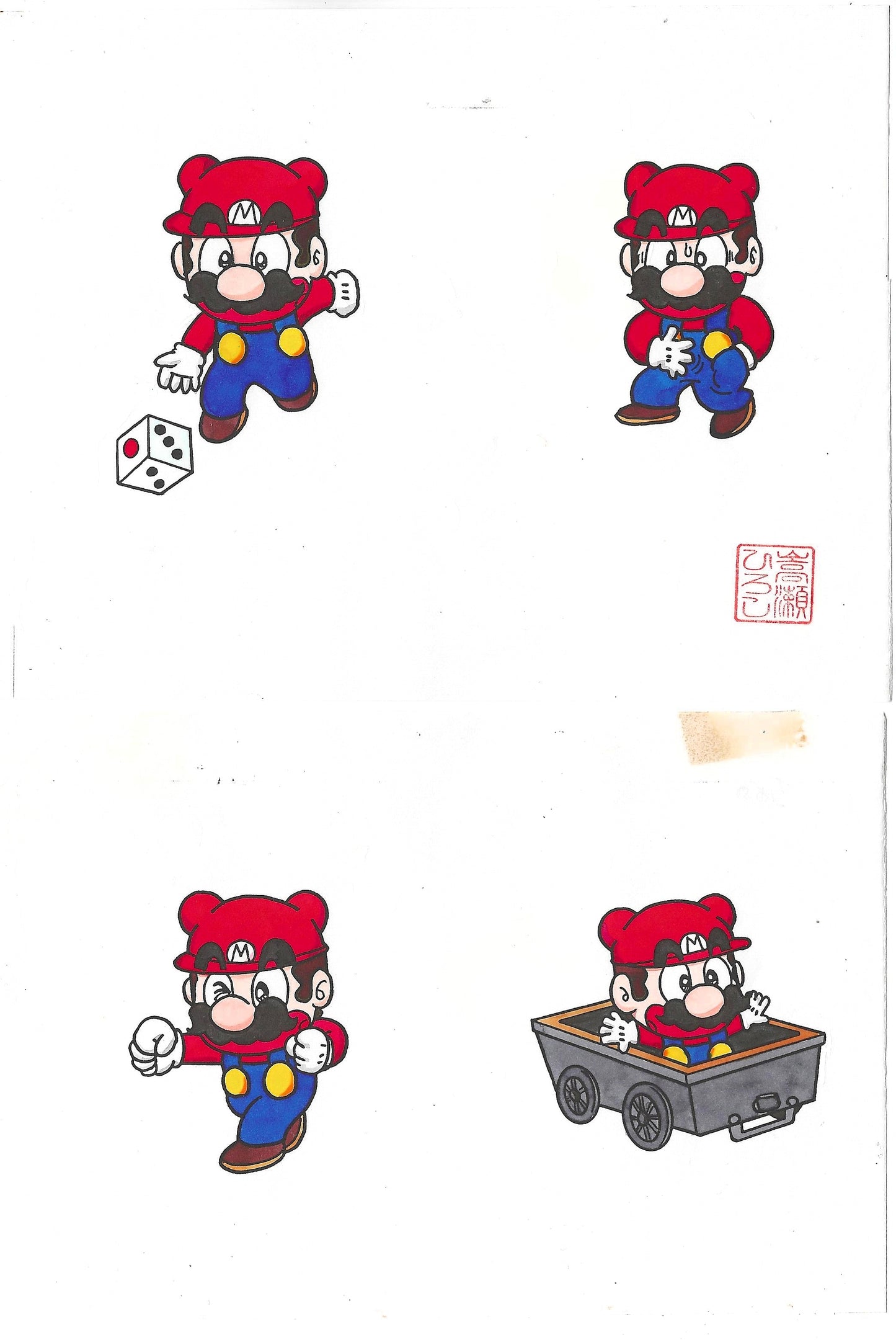 Super Mario-Kun | 4x Mario | Hiroshi Takase | Nintendo Famicom 1994