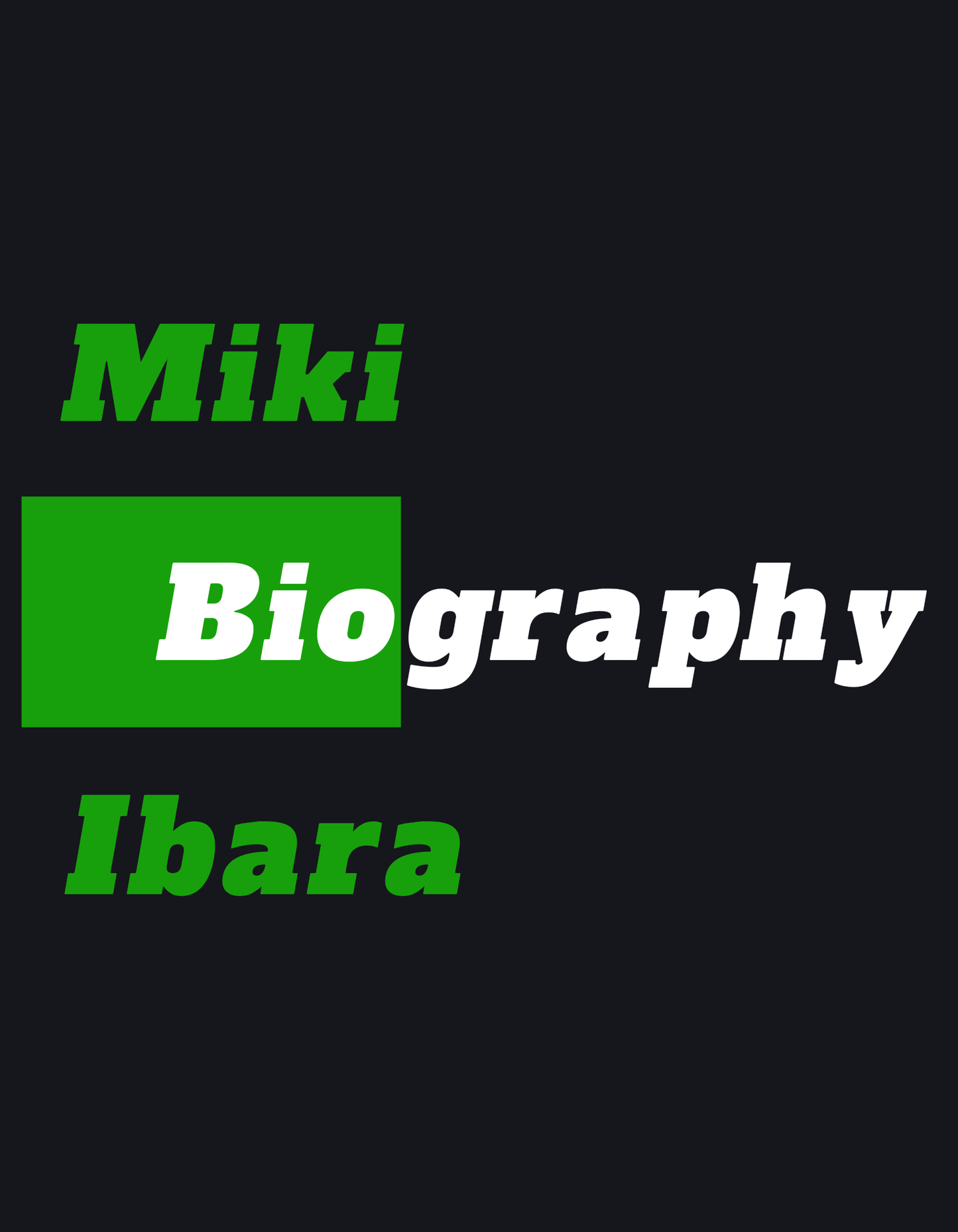 Biography | Miki Ibara a.k.a. Miki Thorn