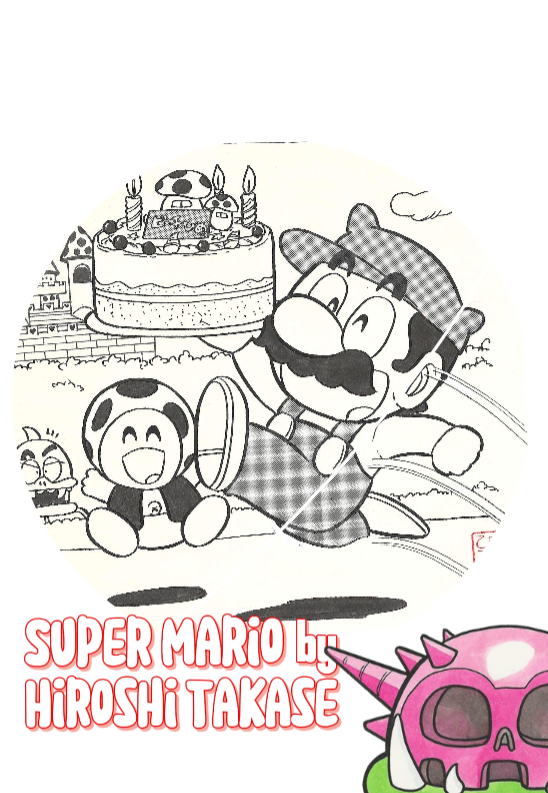 Super Mario-Kun | birthday cake | Hiroshi Takase | Nintendo 1994 | Mario Bros